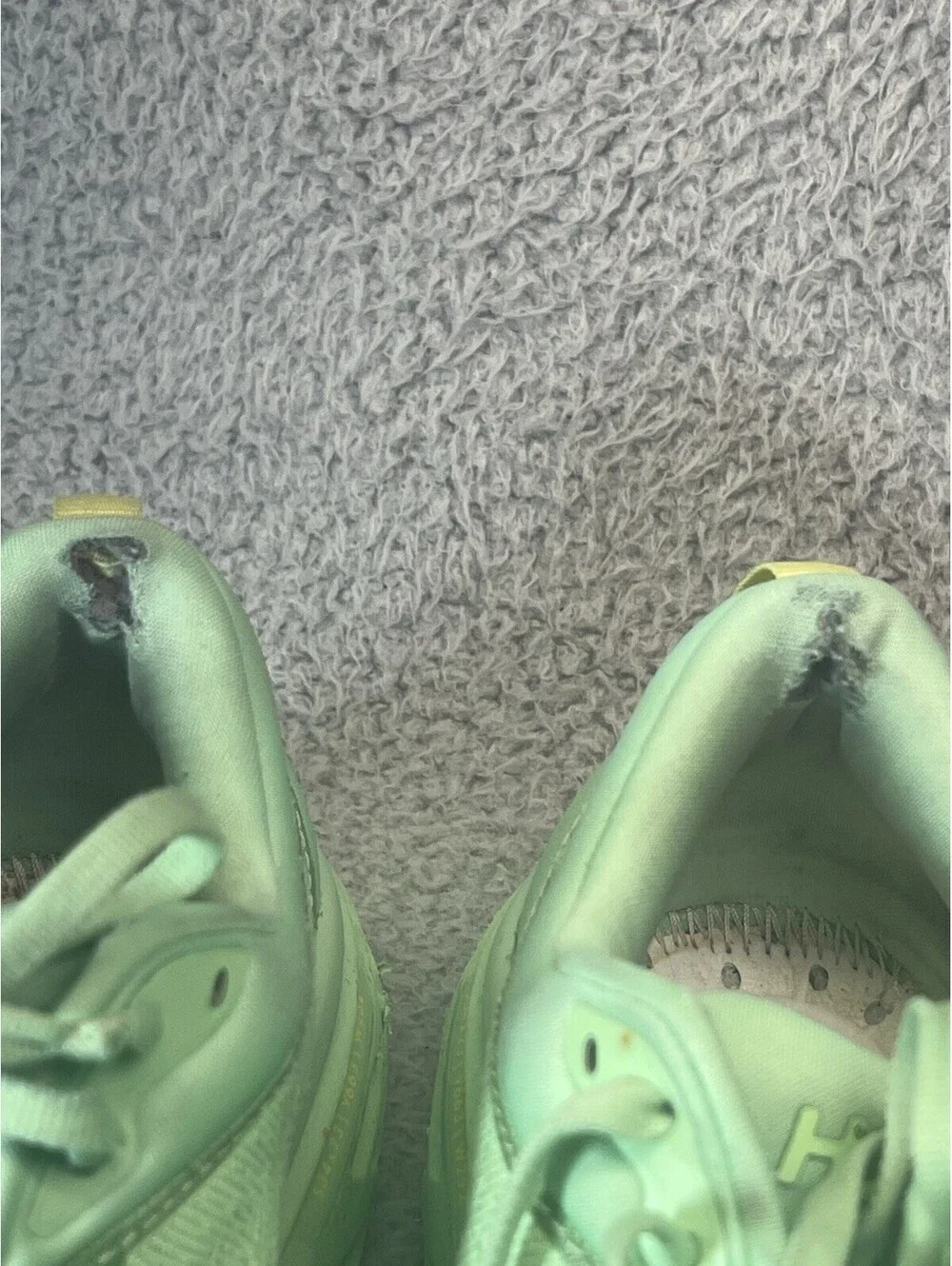 Hoka One Women Sz 8.5B BONDI 8 Lime Glow Lemonade 1127952